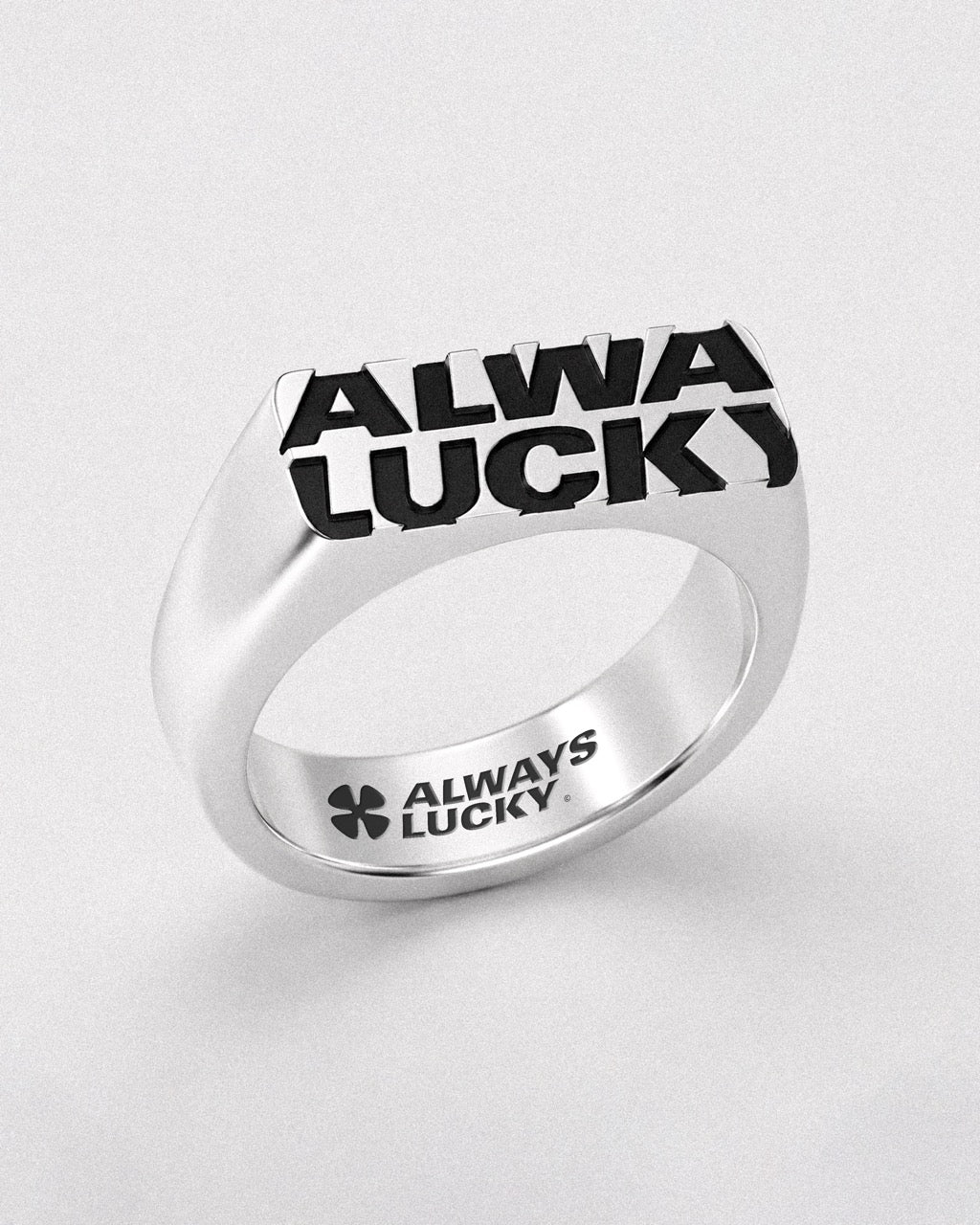 Oversized Logo Ring