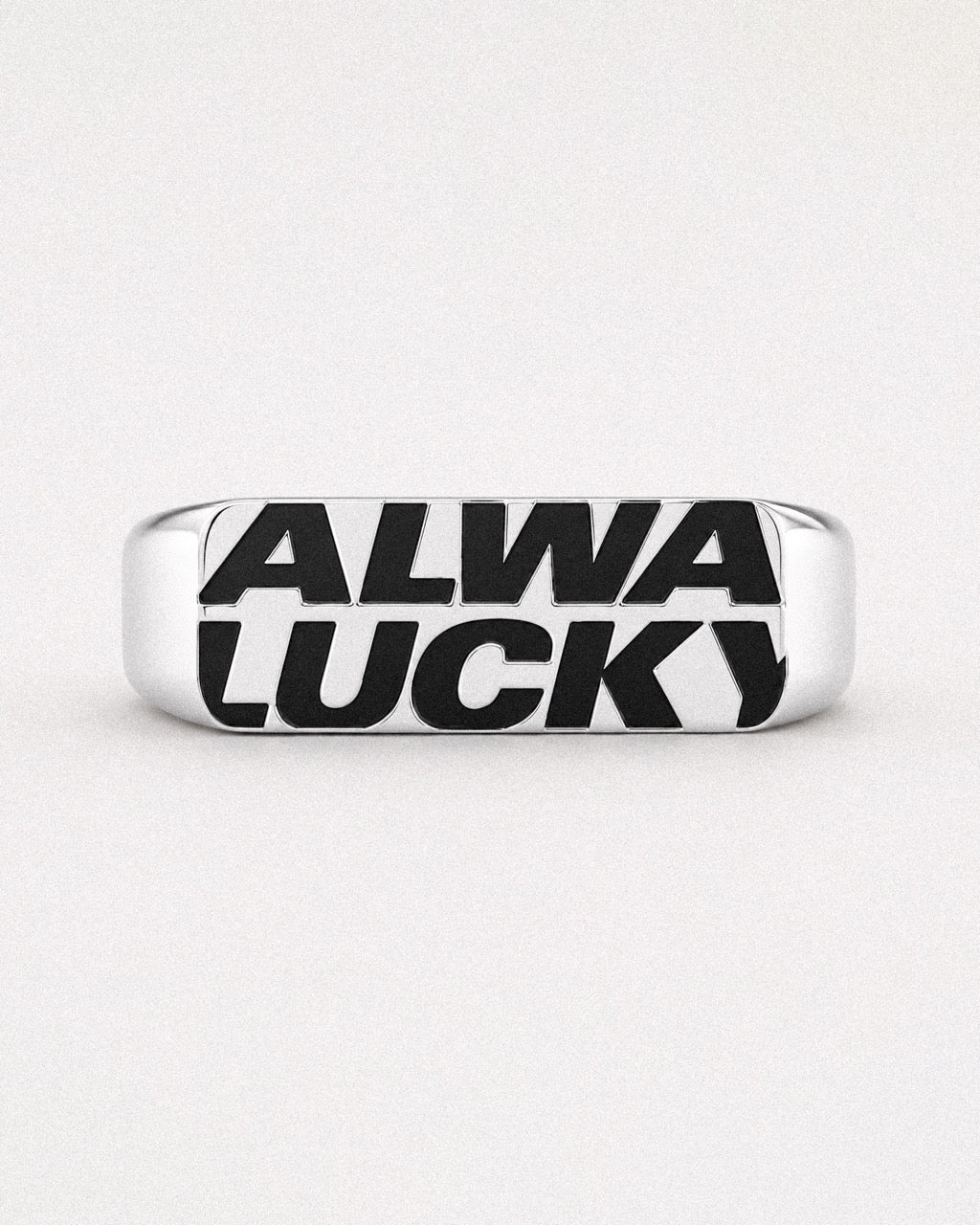 Oversized Logo Ring